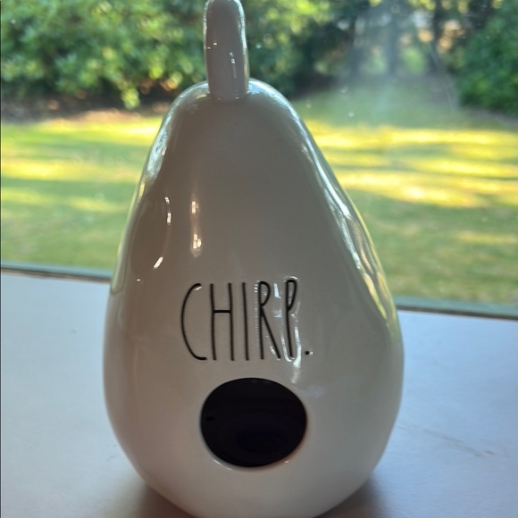 Rae Dunn White Ceramic 'Chirp' Birdhouse - Picture 1 of 9